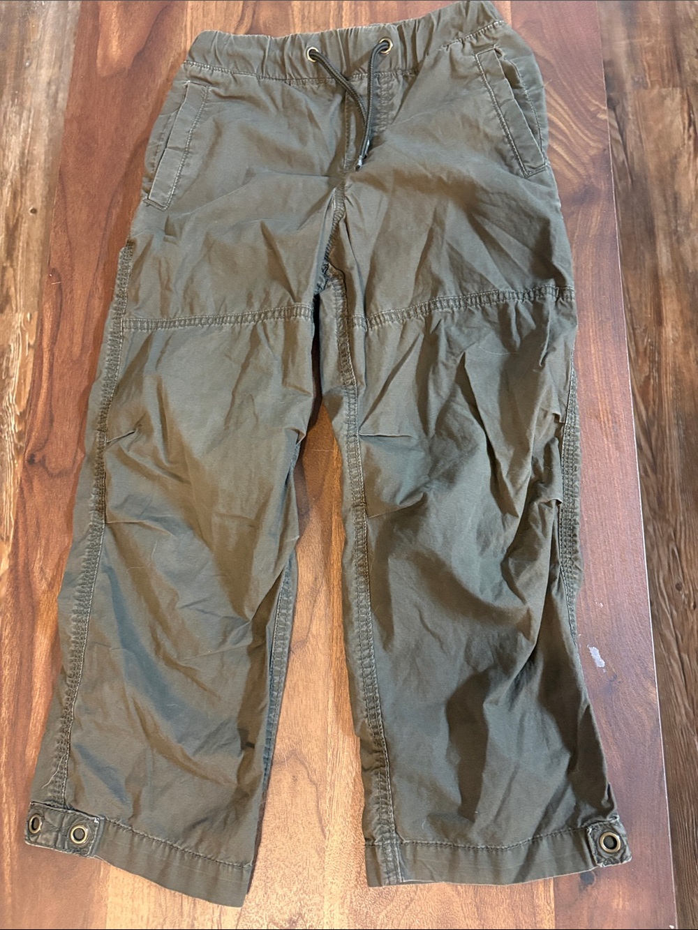 GAP KIDS Olive Cargo Drawstring Pants